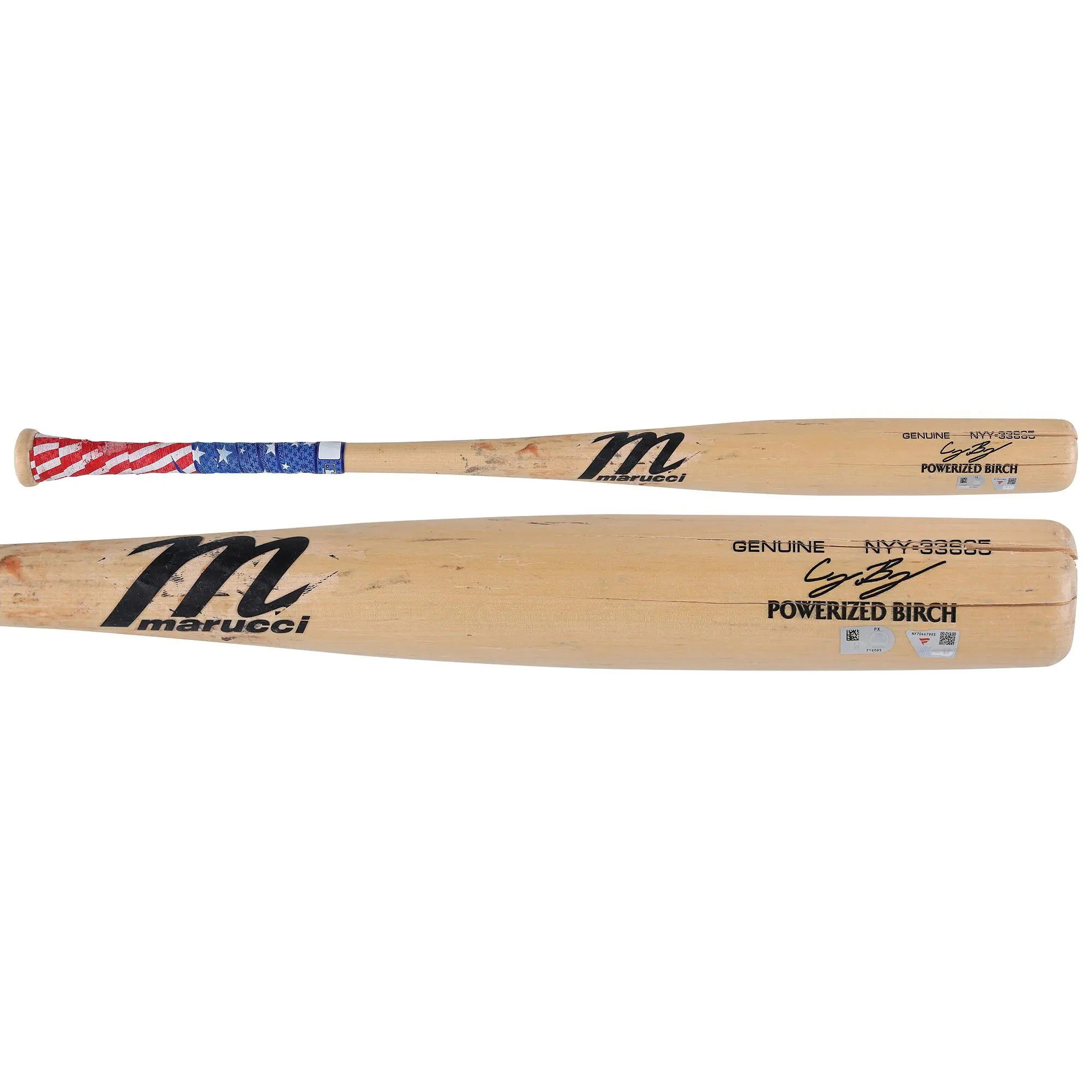 Jasson Dominguez New York Yankees Game-Used Tan Marucci Broken Bat vs. Washington Nationals on August 25, 2025 - Fanatics Authentic Certified