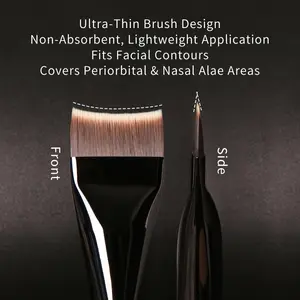 The D69 Curved Foundation by The Painter Is Ultra-Thin And Wide, Allowing Quick Application with a Seamless End, Perfect Beginners And Professional Makeup Artists