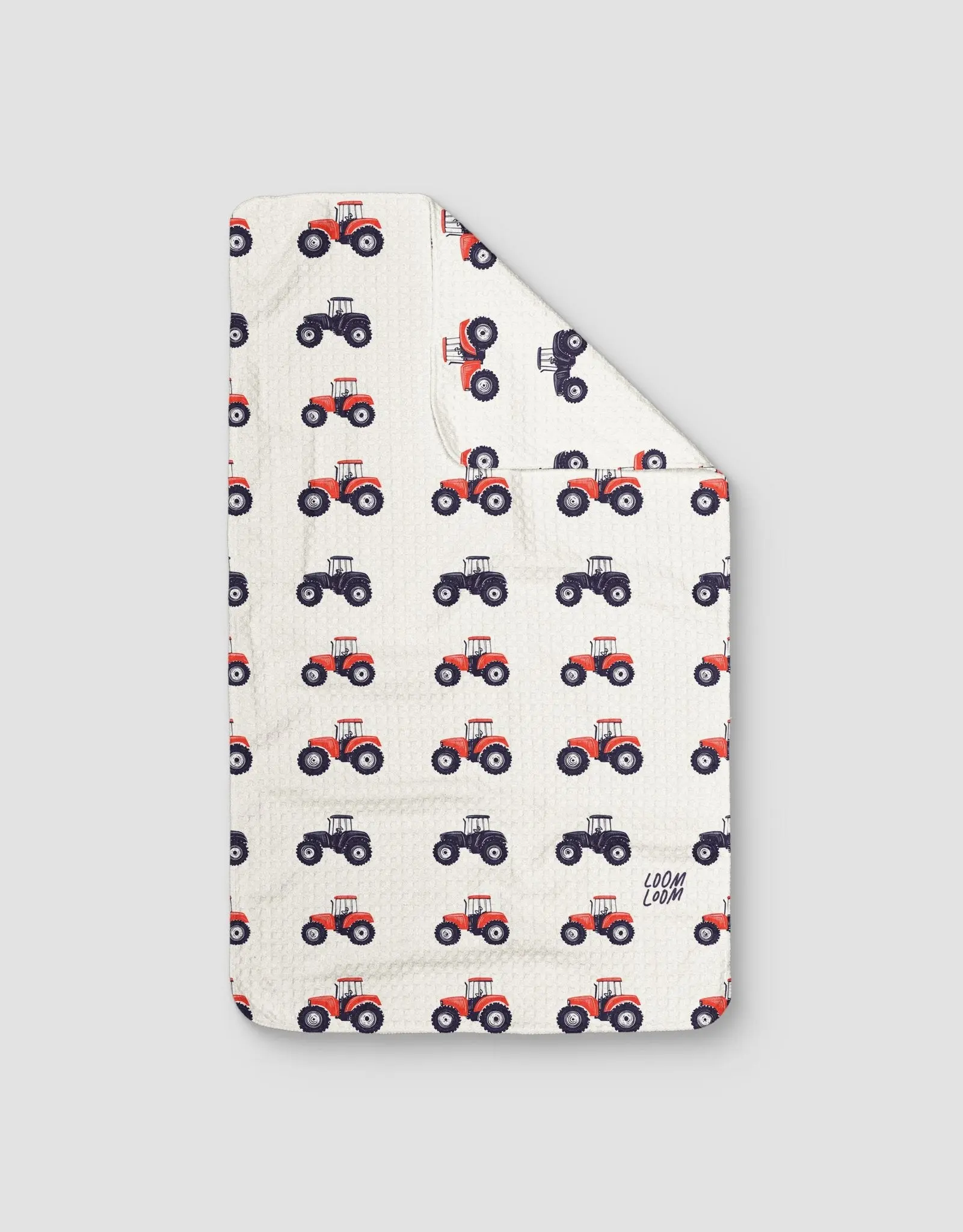 RWB Tractors Kitchen Cleaning Tea Towel - Double-Sided Print, 16x28", Quick-Dry Absorbent for Dish Wiping & Drying