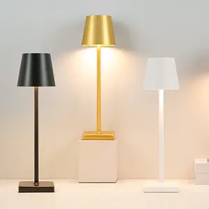 Modern Rechargeable Table Lamp with Adjustable Three Colors, Ideal for Living Room Bedroom Study Desk Decorative Lighting Atmosphere Light LED Desk Lamp