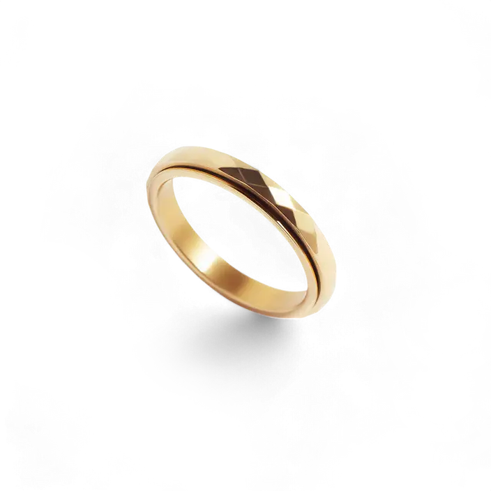 Dainty Hammered Band Spinning Fidget Ring Dainty Hammered Band Spinning Fidget Ring