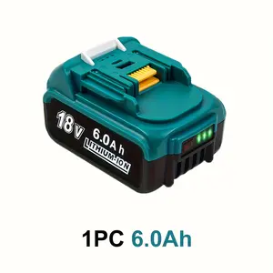 Upgrade 18v 6.0ah Makita Replacement Lithium Battery, Type-C & USB, LED Indicator, Protection System, Compatible with Bl1860b, Ideal for Outdoor Use