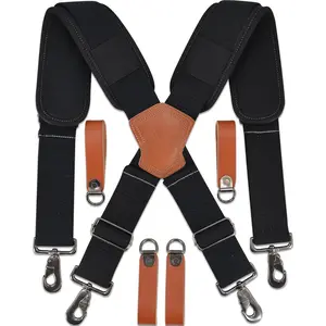 Lightweight Tool belt suspenders, Leather tools bag suspenders,Suspender for tool belt, Tool belt suspenders for men,Tool bags suspenders
