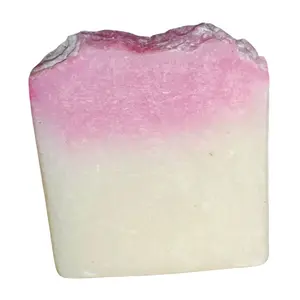 Strawberry Shortcake Cold Process Soap - Soft Pink and Cream Color Design - Ideal for Cleansing and Soothing Skin Body Care Blend jewelry bath Scent Fragrance Gentle Skincare Cleanser