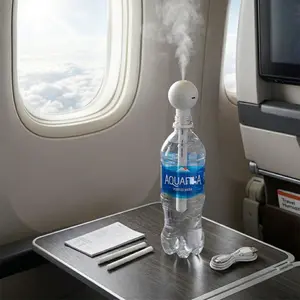 Portable Mini Humidifier Stick, Small Cordless Humidifying Wand for Water Bottle or Cup, Leak-Proof Humidifier for Travel, Airplane, Car, Home Office Bedroom, AUTO-OFF