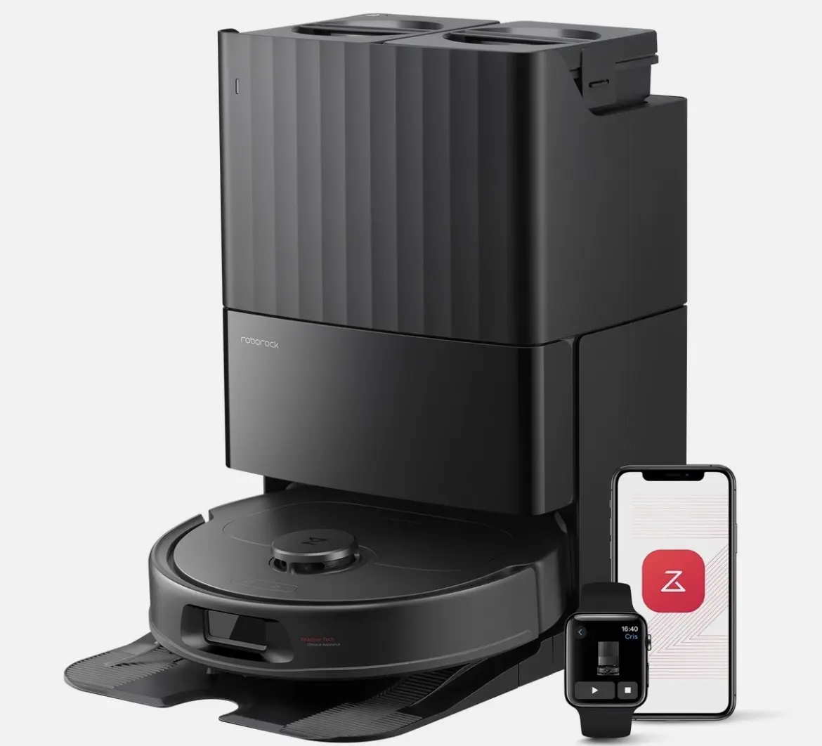 Roborock QV35A Robot Vacuum,8000Pa, Anti-Tangle, Self-Washin