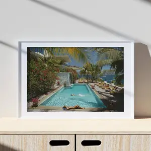 Slim Aarons Pool At Las Hadas Print Poster, Vintage Print, Photography Prints, High Society Photo Print