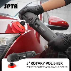 SPTA Mini Polishing Machine Buffer Rotary Polisher,3inch Electric Car Detail Polisher with M14 Thread ,Auto Detailing Car Polisher