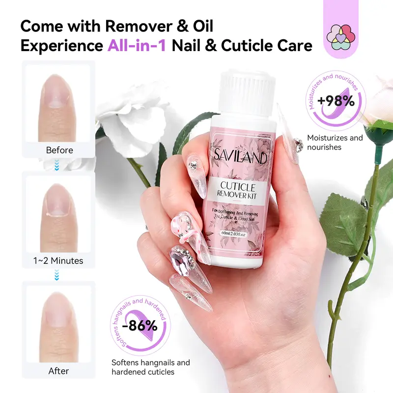 SAVILAND Essentials Acrylic Nail Kit – All-in-1 Set with Lamp EMA Monomer Gel Polish Nail Drill Cuticle Remover for Home DIY Starters SAVILAND Essentials Acrylic Nail Kit – All-in-1 Set with Lamp EMA Monomer Gel Polish Nail Drill Cuticle Remover for Home DIY Starters