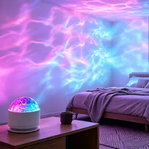 2 Scene-16 Color Star Projector Light with Music Rhythm, Ocean Wave & 3D Water Ripple Effects, Romantic Night Light for Bedroom, Party, Best Gift for Kids & Lovers DealsForYouDays