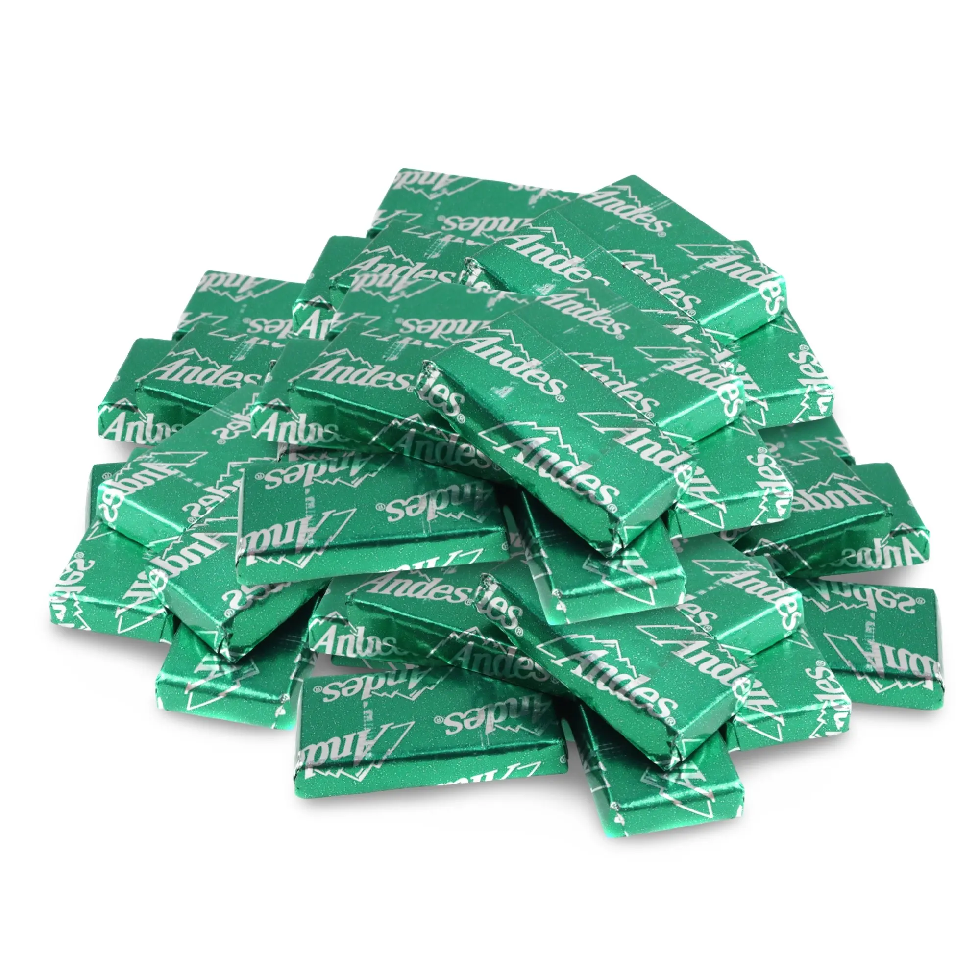 Andes Creme de Menthe Smooth Mint Chocolates, Wrapped Bulk 2 lb.