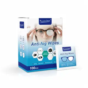 100 Pack Anti-Fog Pre-Moistened Lens Cleaning Wipes - Home Care Cleaning Cloths with Multiple Uses for Glasses, Screens, On-the-Go Needs