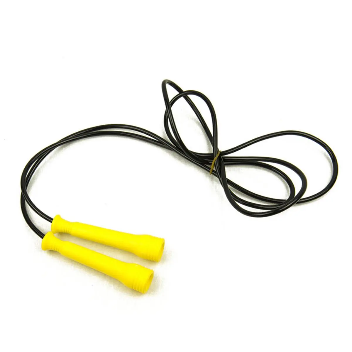 212 MAIN Heavy Duty Adjustable Speed Jump Rope - 7 ft Yellow, Slim Easy-Grip Handles, for Cardio Workouts, Speed Training