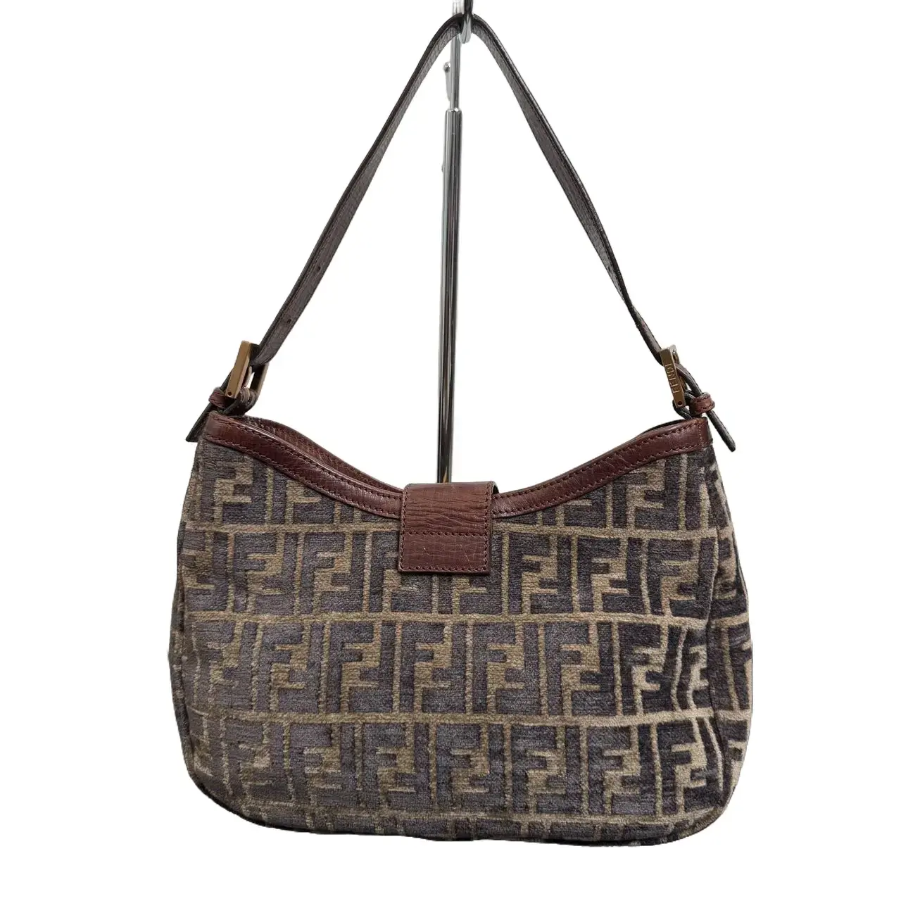 Fendi Vintage Turquoise Monogram Canvas Mini Backpack Fendi Baguette Handbag 415025 | Collector Square main image 2