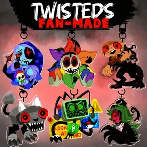 The Twisted Keychain, Dandy's World Keychain Acrylic Charms - Dandy, Pebble, Astro, Vee, Shelly, Sprout Keychains, Cute, Durable, And Perfect For Bags, Keys, Or Gifts. Great For Daily Use Or As Thoughtful Little Gifts For Your Friends And Yourself.