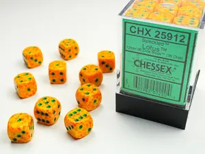 Speckled (Lotus) Chessex Brand 12mm D6 Dice Set 36ct.