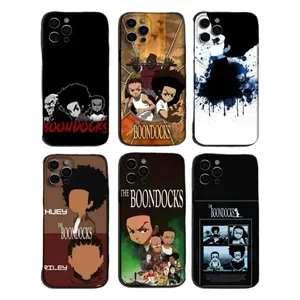 Boondocks Phone Cases For iPhone 17 Promax Pro Air 16 15 14 13 Soft Silicone Black Protective Cover Protection
