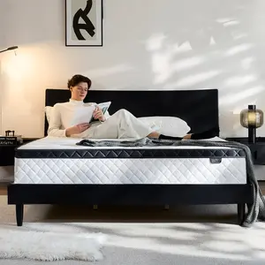 10"12" Inch Twin/Full/Queen/King Hybrid Mattress in a Box | Spring+Memory Foam Medium Firm Ergonomic | Non-Toxic, Spine-Supportive, Fits Couples/All Sleepers | Fast Setup