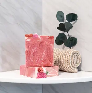 Rose Garden Soap Bar - Handmade, Cold Process, Ideal for Skin Care, 4 oz, Small Batch, Scented, Shea, Body Wash