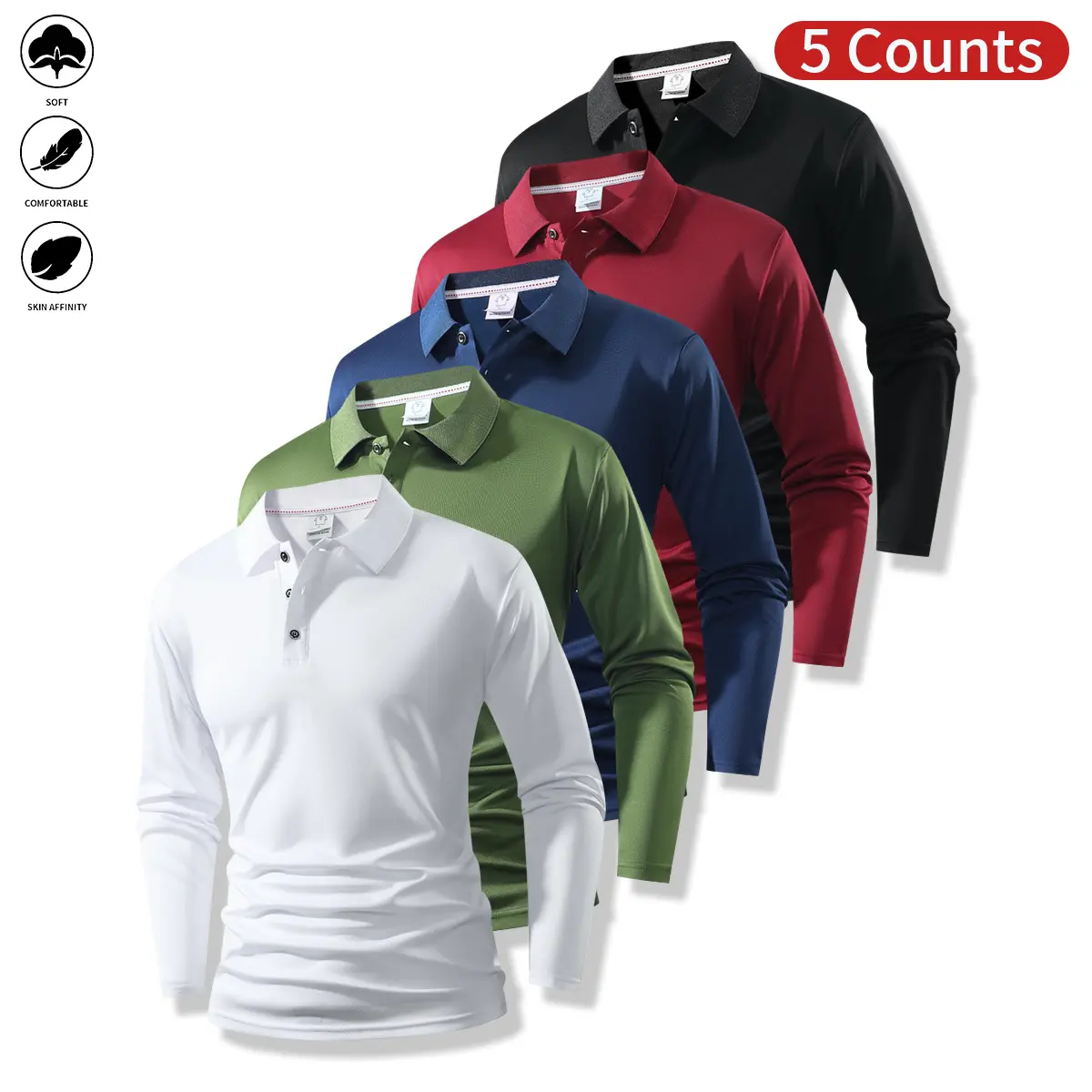 White + Green + Blue + Red + Black