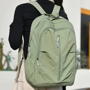 Simple Folding Backpack, Trendy Outdoor Casual Shoulder Bag, Large Capacity Hiking Backpack, Wholesale Travel Camping Gear