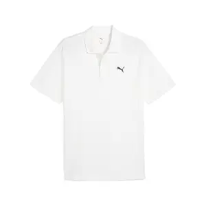 PUMA Mens Wardrobe Essentials Pique Relaxed Short Sleeve Shirt Casual Casual - White