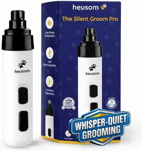 Silent Groom Pro Pet Nail Grinder | Whisper Quiet Claw Trimmer for Dogs, Cats and Other Animals | Safe & Stress Free Nail Grooming, Ideal for Sensitive Dogs of All Breeds & Sizes