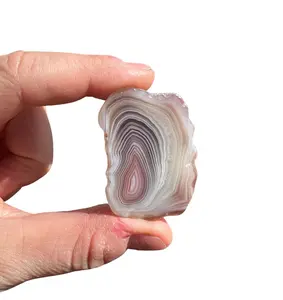 Botswana Agate Stone Slice (Size: 0.75" -4") Grade A Botswana Agate Crystal Slab - Botswana Agate Crystal Slice
