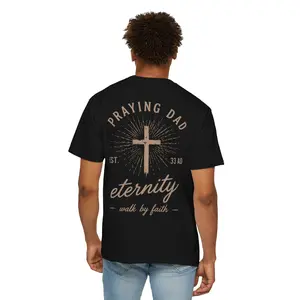 Classic Praying Dad Tee | Christian Father’s Day Shirt heavyweight cotton