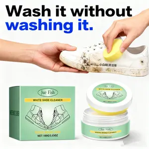 All-in-One Leather & Sneaker Cleaner – Jue Fish No-Wash White Shoe Cleaning Paste