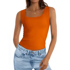 PrettyGarden Womens'  Scoop Neck Basic Tank Tops  Casual Sleeveless Fitted Slim Cute Top Summer Shirt Beach Clothes