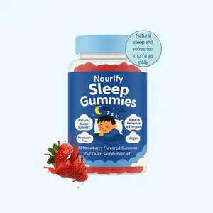 Nourify Sleep Gummies for Kids – Safe Melatonin-Free Formula – Calm Mind & Body Support with Magnesium & L-Theanine – Pediatrician Recommended Kids Vitamin