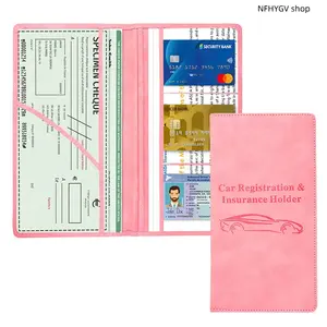 Card Holders, Mens Genuine Leather Car Document Wallets For License, Registration And Insurance Cards, Multi-Purpose Storage Case For Road Trips, Camping And Daily Outdoor Travel