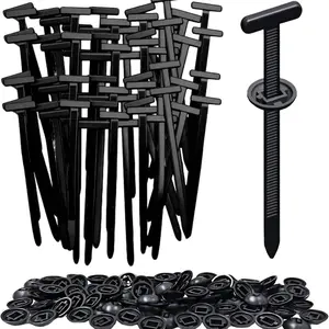 100PCS,Upgrade Nylon Universal Cable Tie Buckle Cable Tie Buckle Zip Tie Clips for Car Fender, Engine Cover, Mudguard Fastener, Automotive Replacement Screw Fixing