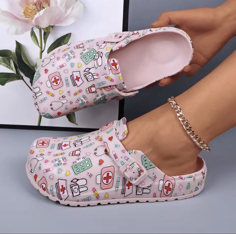 Pink Medical Clogs - Comfortable Footwear for Healthcare Professionals, Ideal for Daily Use, Durable and Stylish Shoe Women
