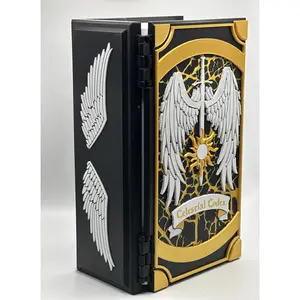 Celestial Codex MTG Deck Box | 3D Printed Spell Book with Dice Storage