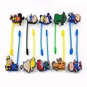 Straw Tip Cover-Reusable Drinking Straw Tips (Rugrat set) Drinkware