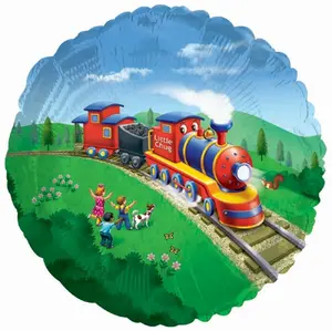 Little Chug Train Mylar Balloon