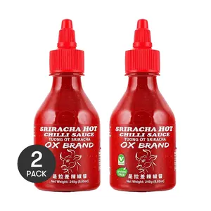 OX BRAND Thai Sriracha Hot Sauce 2 Pack 8.6 oz Authentic Thai Flavor for Salads Burgers Fried Chicken Dipping Sauce
