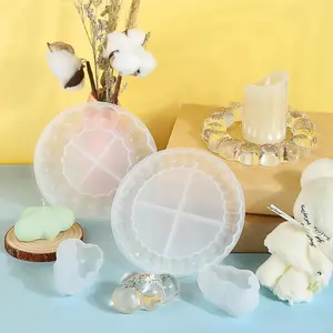 Silicone Epoxy Resin Casting Coaster Molds 4Pack Round Irregular Design | Easy Release, Durable Home Decor Craft Supplies for DIY Agate Slice Coasters, Jewelry Trays, Candle Holders & Soap Dishes - Home Improvement.