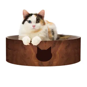 Cozy Cat Scratcher Bowl (DarkCherry, Regular)