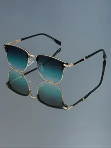 New Fashion Retro Square Glasses, High-Quality Half Frameless Design, Metal Frame, Simple Versatile Daily Casual Wear