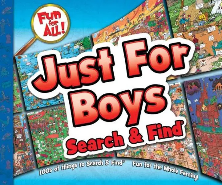 USED-Just for Boys Search & Find® by Kidsbooks (Hardcover)
