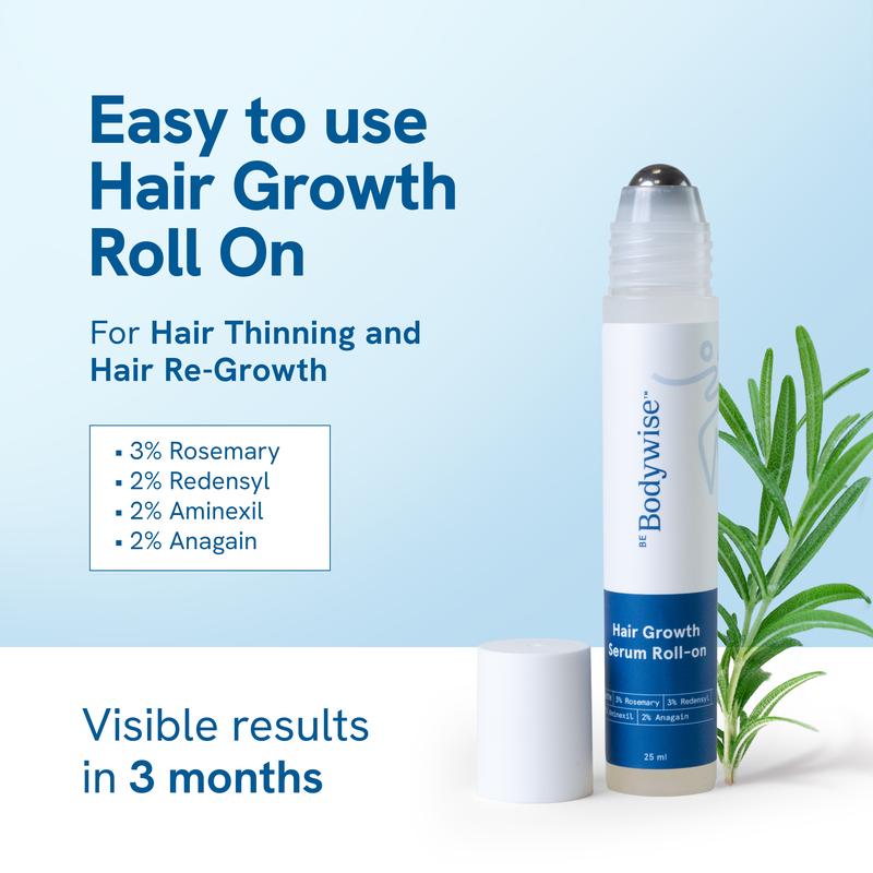thumbnail image 2 of Advanced Hair Growth Serum Roll-On – 3% Rosemary & Aminexil, Redensyl – 25ml 2 of 5