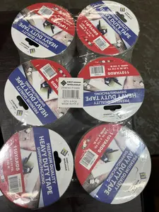 Pack of 6 Heavy Duty Packaging Tape, Industrial-Strength Adhesive Tape for Tools & Hardware Sealing Applications