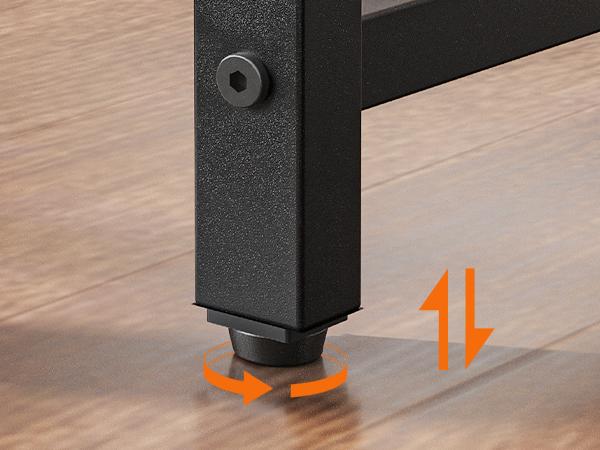 HOOBRO Computer Desk, Gaming Desk with LED and Outlets, Home Office Desk with Monitor Stand and Adjustable Shelf, Small Desk with CPU Stand for Home Office, Small Space, Black