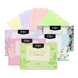 Rose Scented Oil Blotting Papers - 100 Sheets | On-the-Go Shine Control, Blots Oil Not Moisture, Portable Box