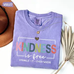 Comfort Colors Kindness is Free Sprinkle It Everywhere Shirt, Positive Saying Shirt,Boho Inspirational Shirt,Be Kind Tee,Motivational Shirt