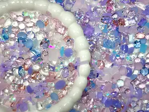 Dreamspace Sparkles Mixed Pointed Back Crystal Glass Rhinestones for Nails Arts and DIY