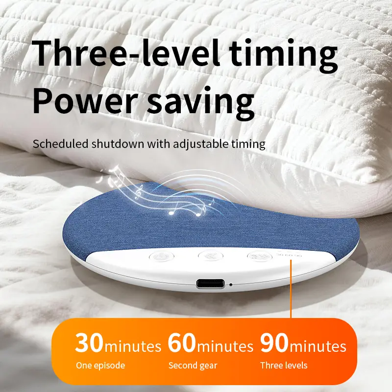 【DealsForYouDays】Ultra-Thin Bone Conduction Under-Pillow Sleep Speaker, Bluetooth 5.4 Fast Connection Audio Device, 12H Long Lasting Battery, 3D White Noise, Timer, Cable Free for Bedroom Side Sleepers, Father’s Day Gift Option tiktokshopbacktoschool